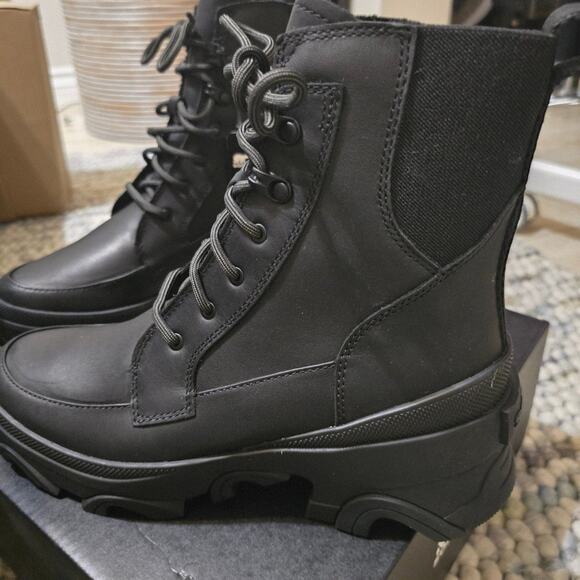 Sorel Brex Lace Up Black Waterproof Boots - Picture 5 of 7